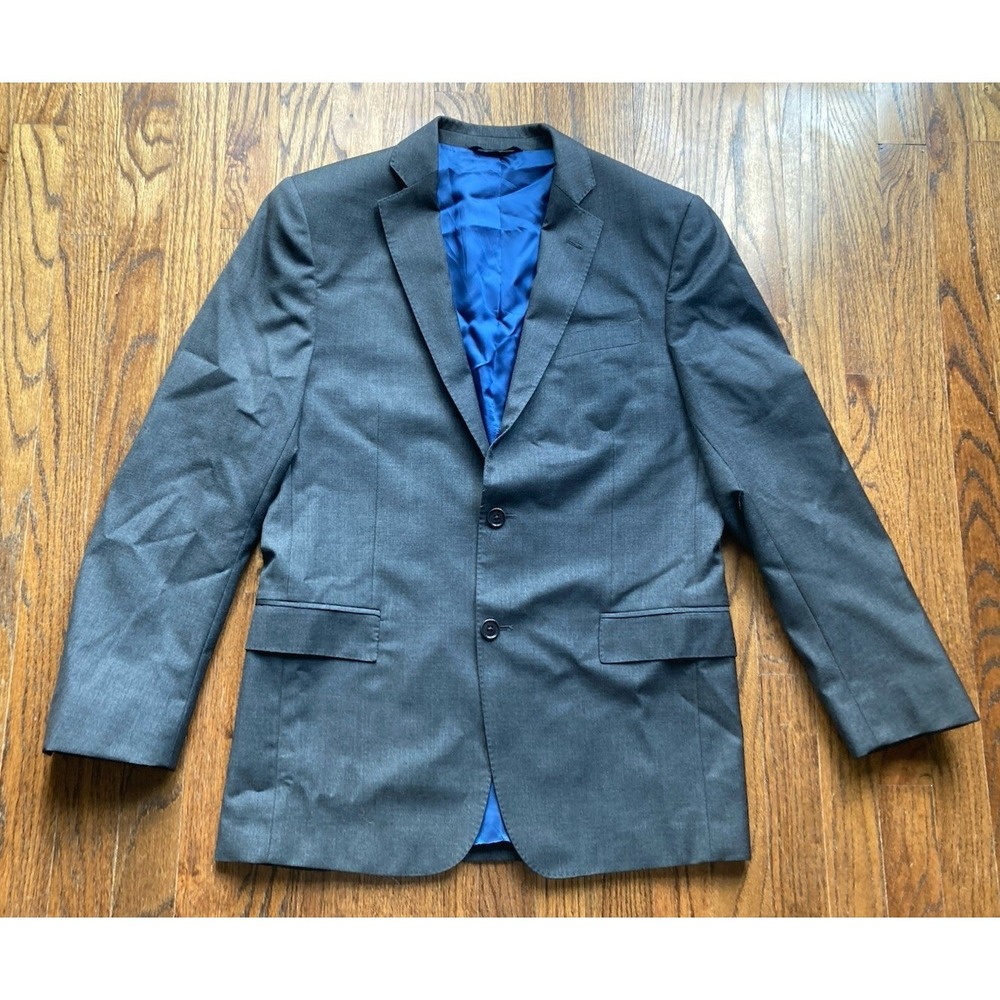 Brooks Brothers Blazer Mens 38R Gray Vitale Barberis Regent Brooksgate Wool